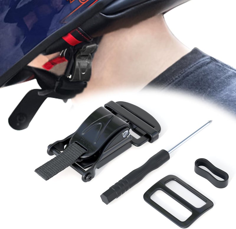 JAGASOL Helmet Quick Release Buckle Kit for Motorcycle Helmet, Metal Motorcycle Helmet Accessories, Helmet Chin Strap Replace D-RING Helmets Up to 1", Suitable for Full Helmet, Half Helmet, 3/4 Helmet - Image 1